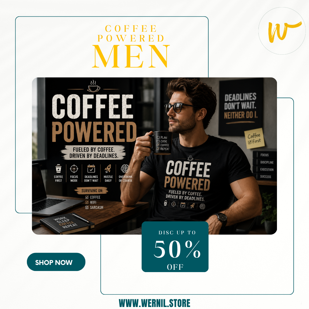 Wernil Category Banner - Coffee Powered Men