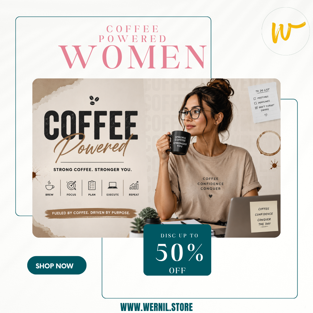 Wernil Category Banner - Coffee Powered Women